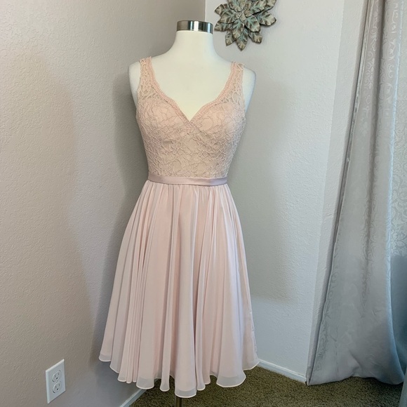 Mori Lee Formal Dress Size 14 Blush/Nude Color - Picture 2 of 9